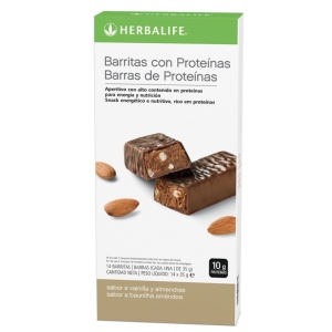 BARRITAS PROTEINAS VAINILLA Y ALMENDRAS 14 x 35 gr.