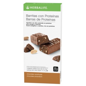 BARRITAS PROTEINAS CHOCOLATE Y CACAHUETES 14 x 35 gr.