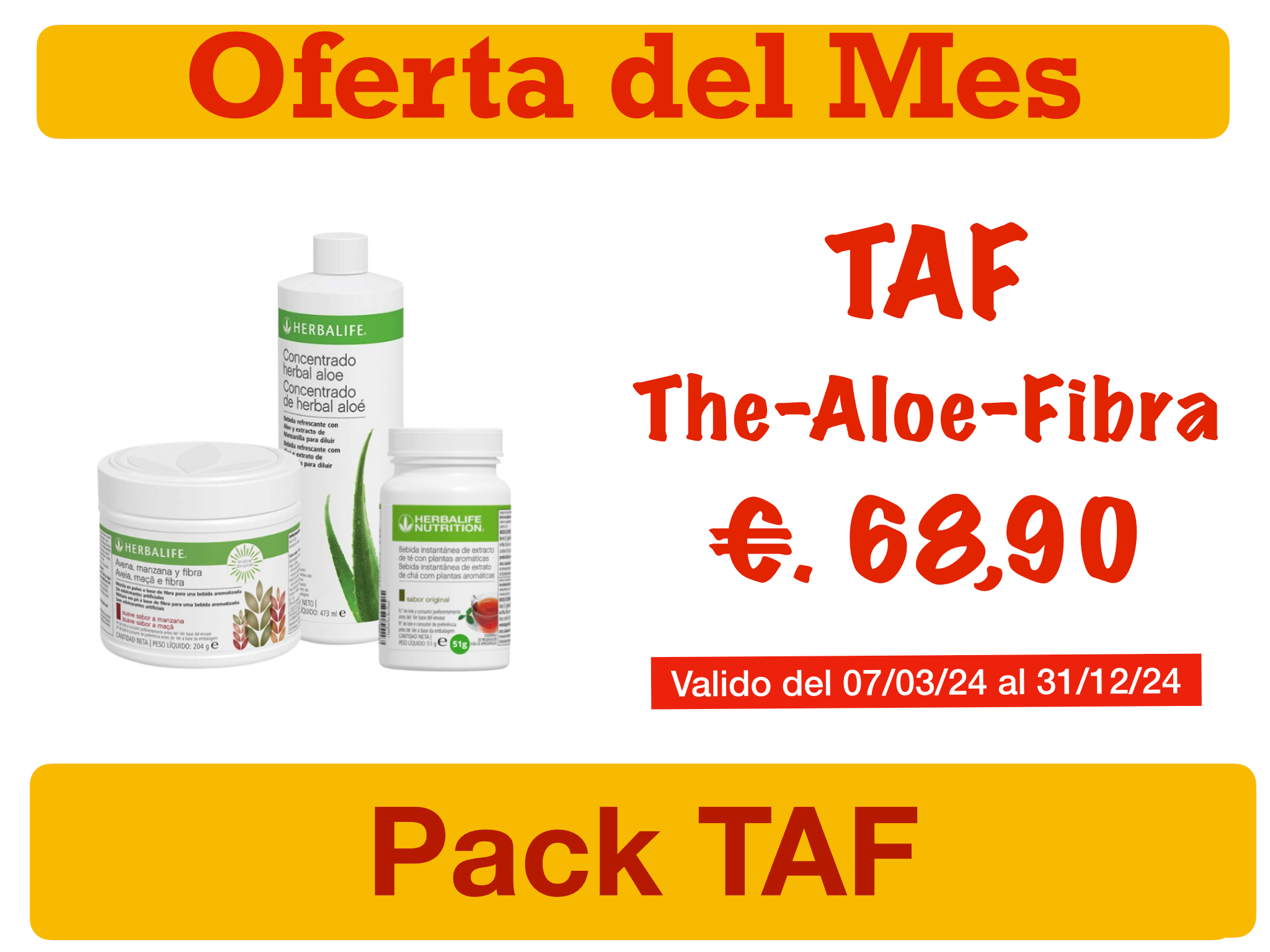 Pack TAF (Te – Aloe – Fibra)