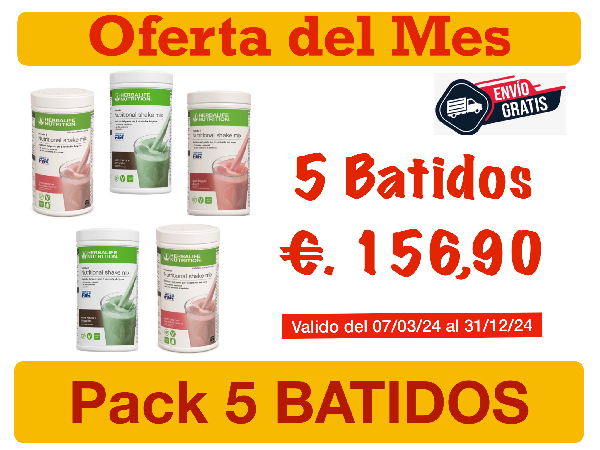 Pack 5 BATIDOS