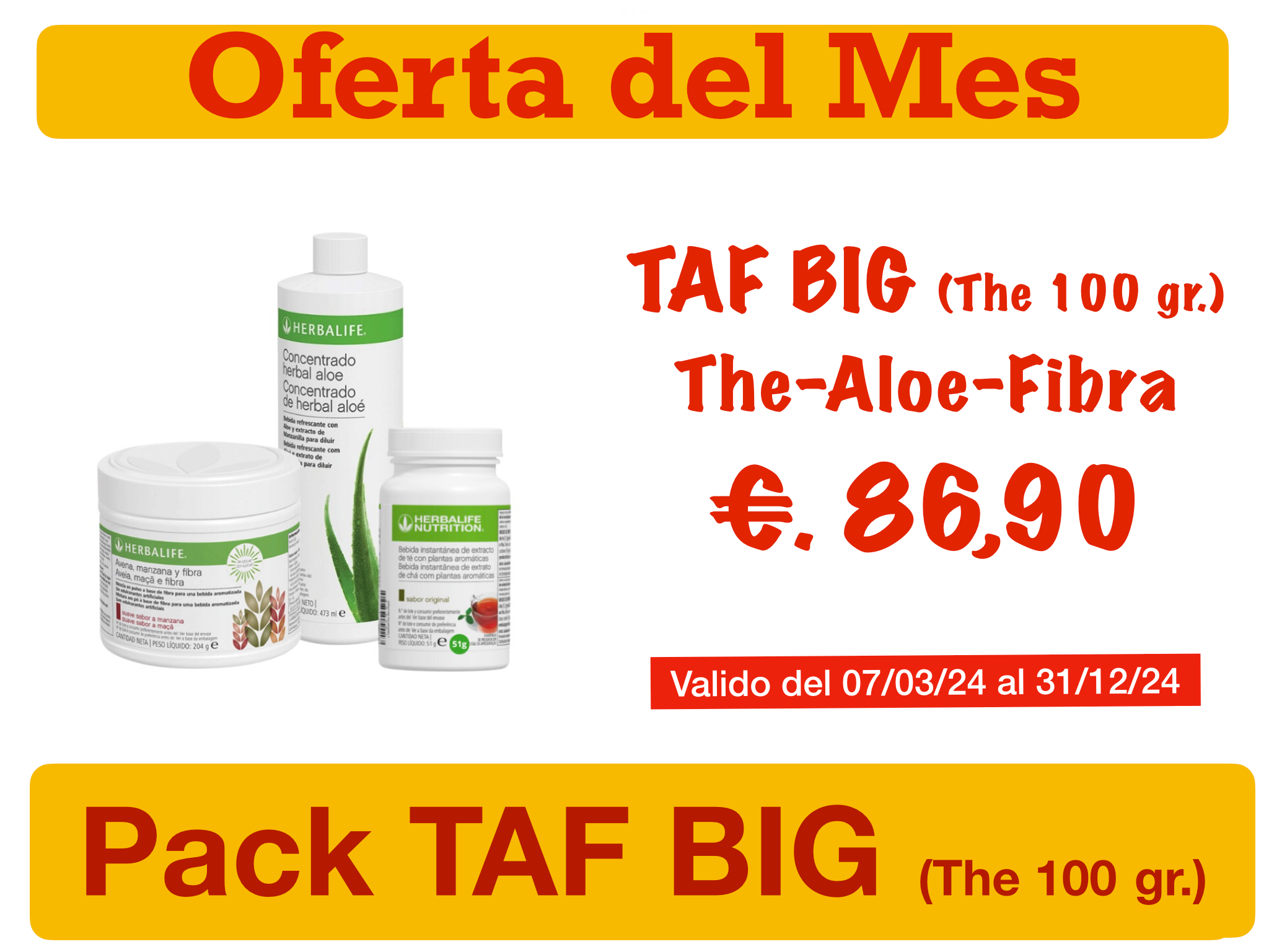 Pack TAF BIG (The 100 gr.)
